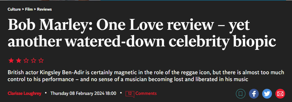 Bob Marley: One Love