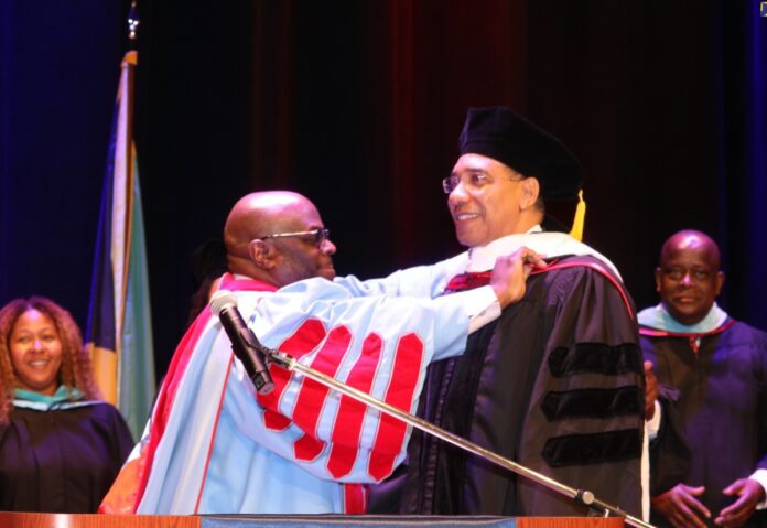 Andrew Holness honorary degree